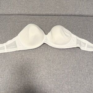 Amazon 32DDD White Strapless Bra